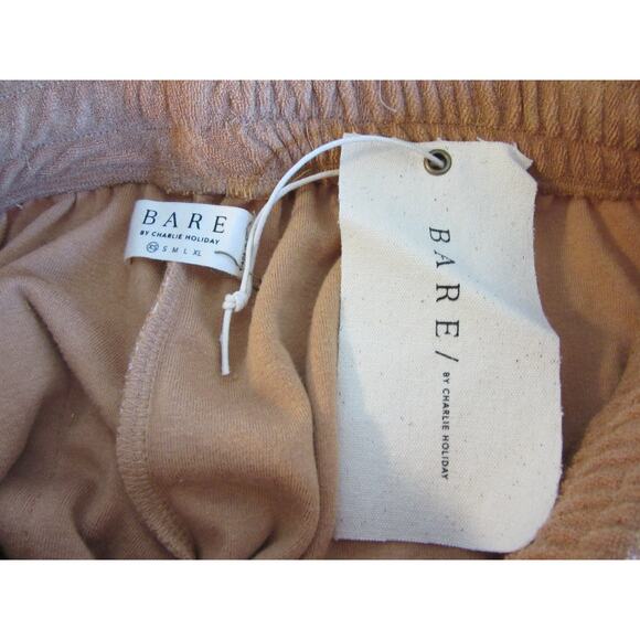 BARE by Charlie Holiday Camel Color Terry Towelling XS Walking Casual Shorts - Picture 3 of 5